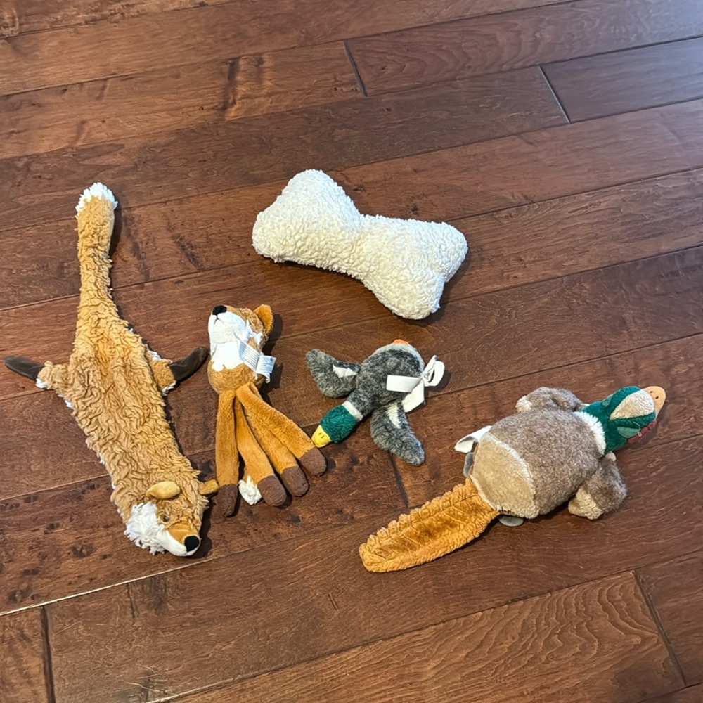 Set of Five Plush Toys